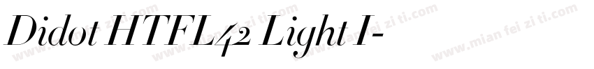 Didot HTFL42 Light I字体转换